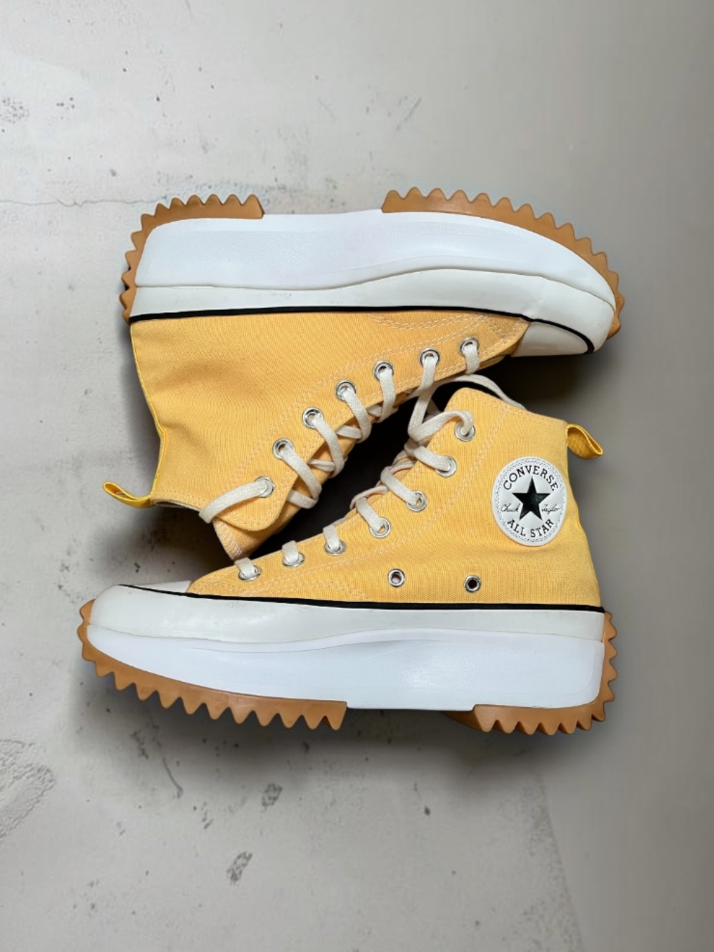 Converse Run Star Hike Platform Citron Zest Yellow High Top Women’s 7.5
